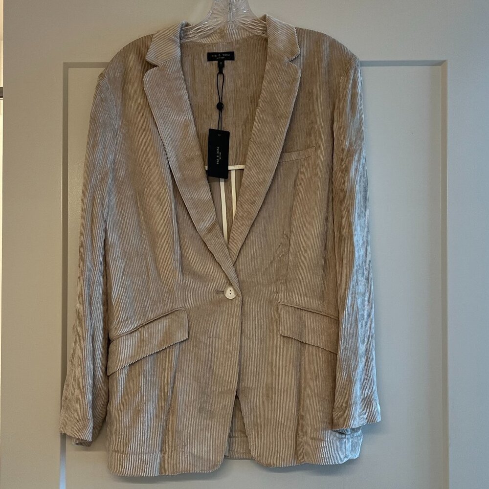 rag & bone, Women's Size 6, Taupe Corduroy Blazer